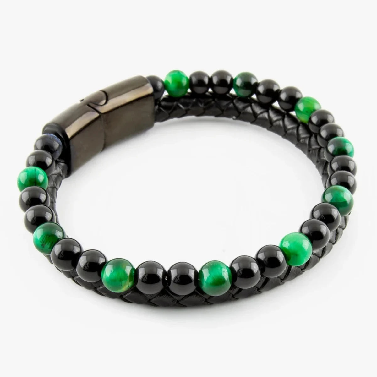 Edelstahl & Naturstein Armband für Damen & Herren