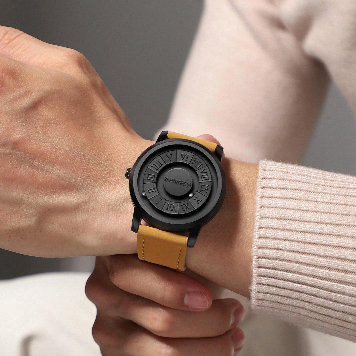 2024 Neue Luxus Quarzuhr für Männer – Kreative Scrollen Zeiger, Magnetische Handgelenk Uhr, Relogio Masculino
