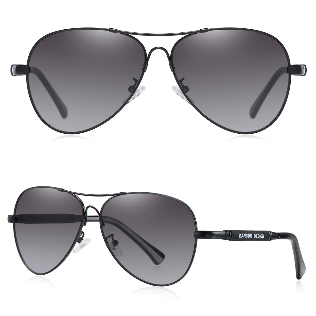 Classic Aviator Sunglasses Polarized UV400 Mirrored Gradient Lenses