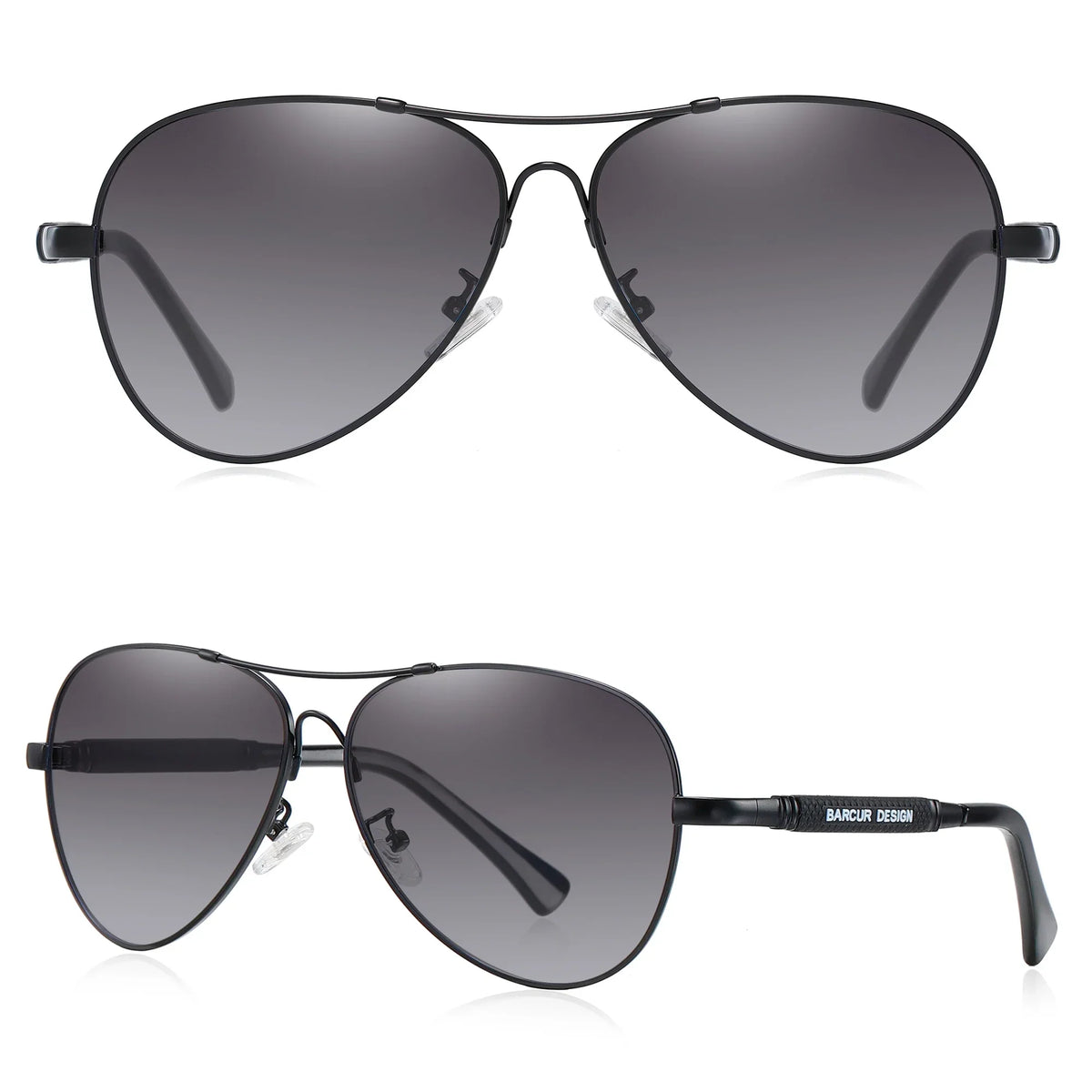 Klassische Sonnenbrille Pilot polarisiert UV400 Spiegelglas Verlaufsglas