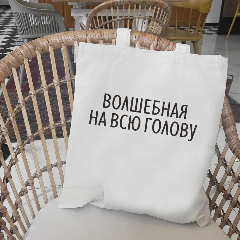 Modern shopper canvas with zipper with inner compartments