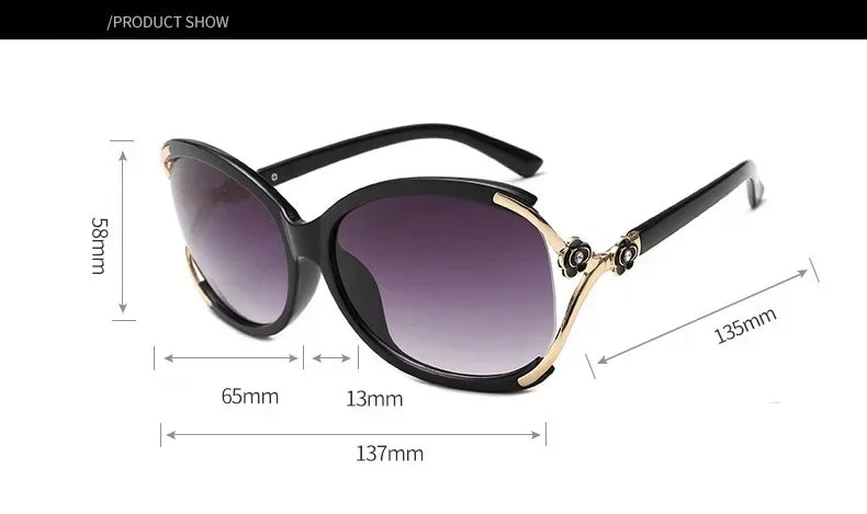 Sportliche Sonnenbrille Cat-Eye PC UV400 Spiegelglas Verlaufsglas