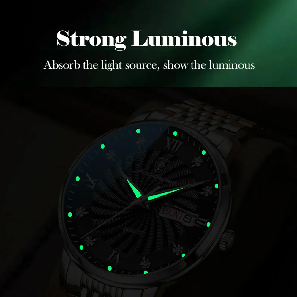 POEDAGAR Luxury Brand Men's Watch Waterproof