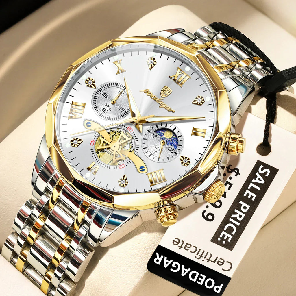 POEDAGAR Luxury Men's Watch Top Original