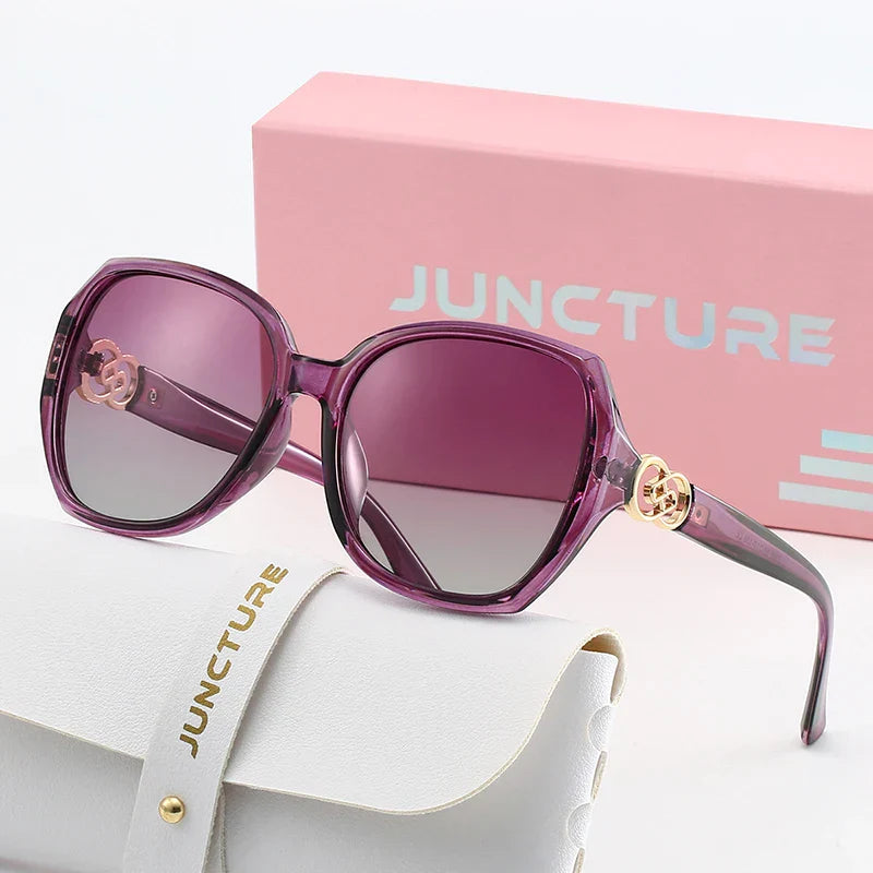 Sportliche Sonnenbrille Cat-Eye PC polarisiert UV400 Verlaufsglas