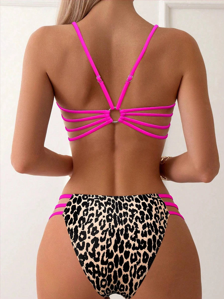 Leopard Micro Bikini Set für Damen 2025