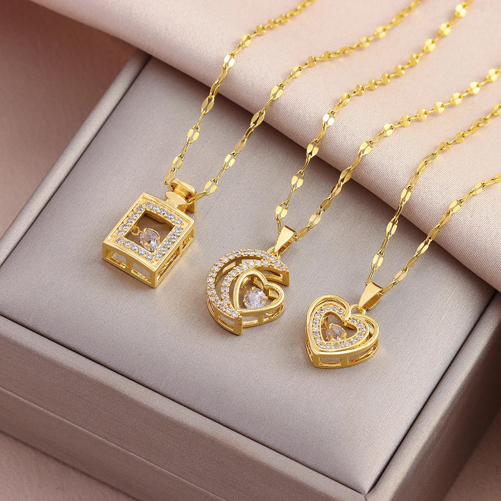 Topaz Necklace · Stainless Steel