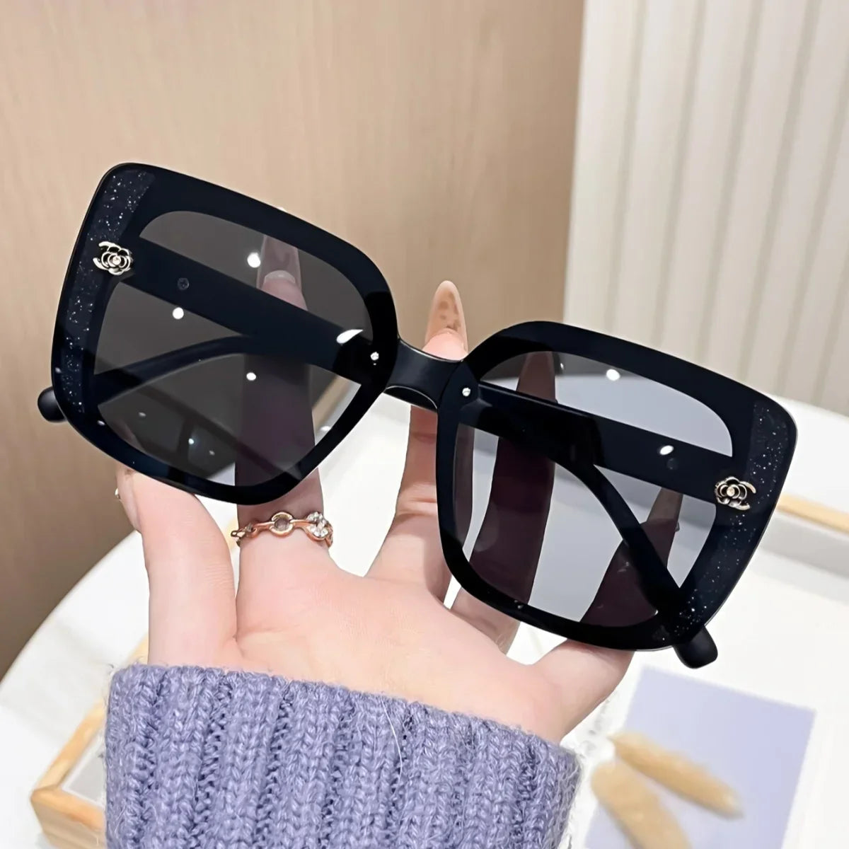 Modern Square Sunglasses PC UV400