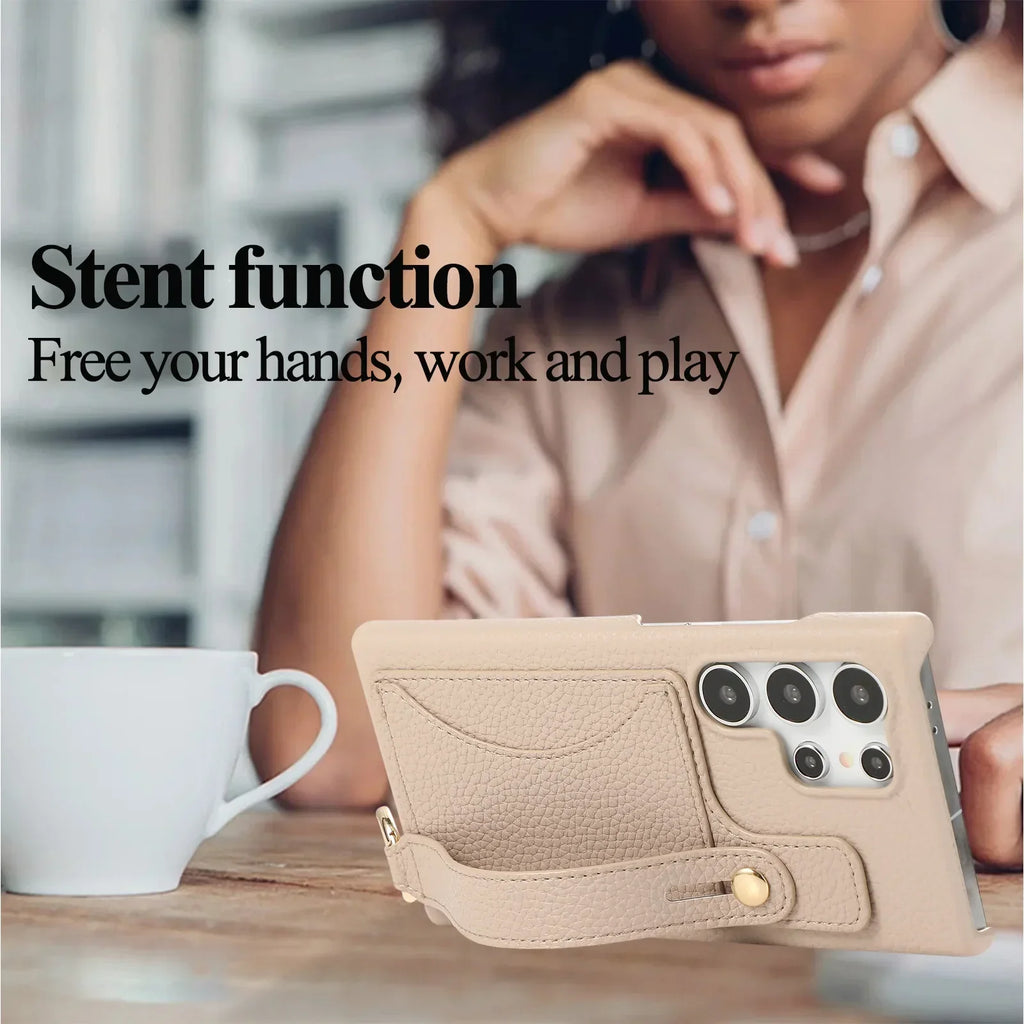Elegant phone case with zipper