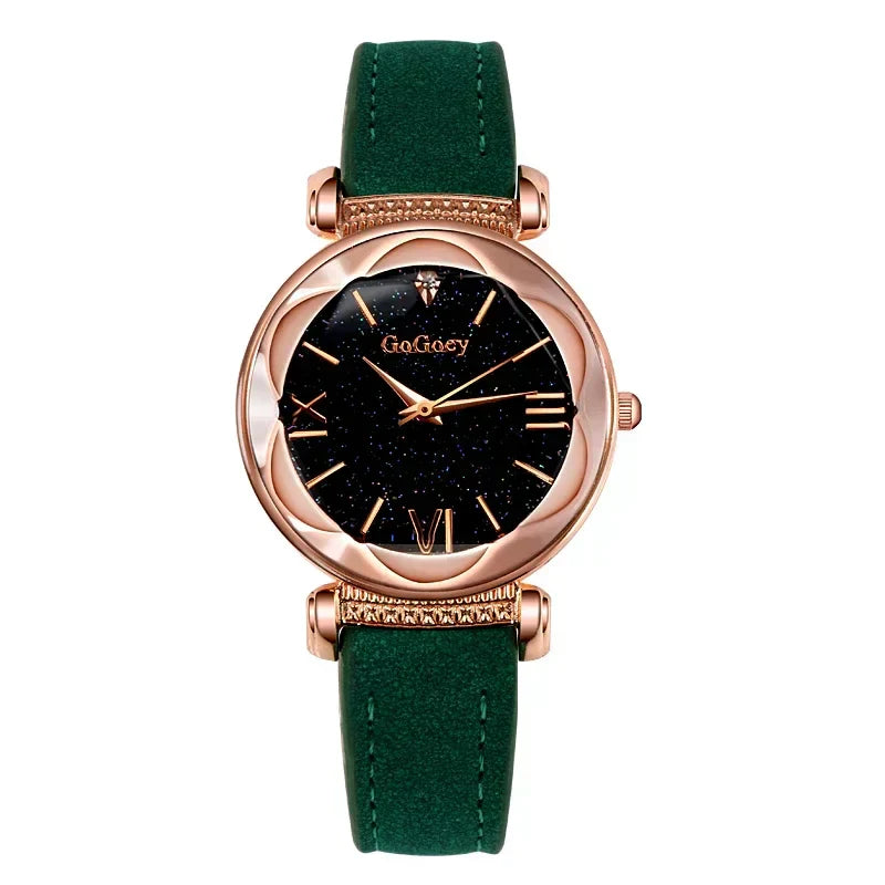 Starry Sky Quartz Watch for Women – Elegant Ladies Watch, Montre Femme, Reloj Mujer, Horloges Women, Relógio Feminino