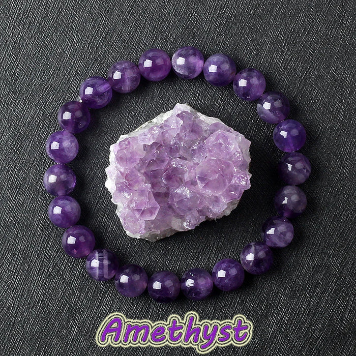 Amethyst Armband für Damen – Echtes Naturstein Kristall Armband