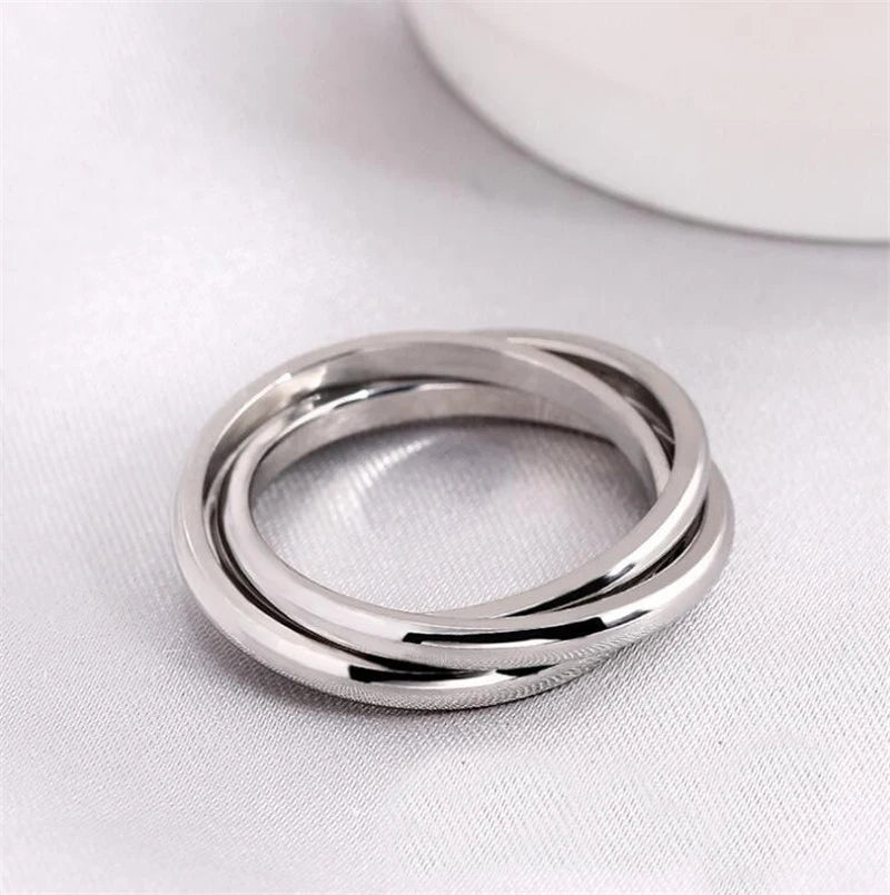 Anti-Stress Fidget Ring made of Stainless Steel - Rotatable Anxiety Spinner Ring