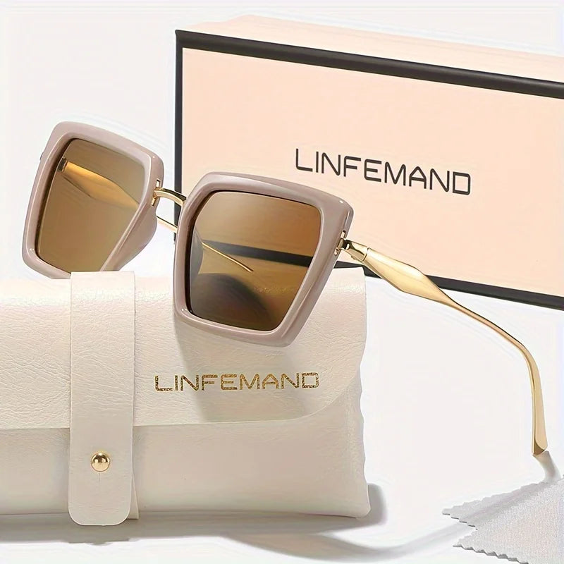 Modern Square PC UV400 Gradient Sunglasses