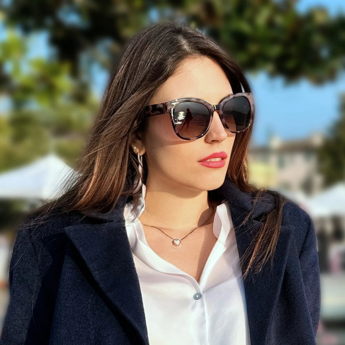 Elegant Cat-Eye Polarized UV400 Sunglasses