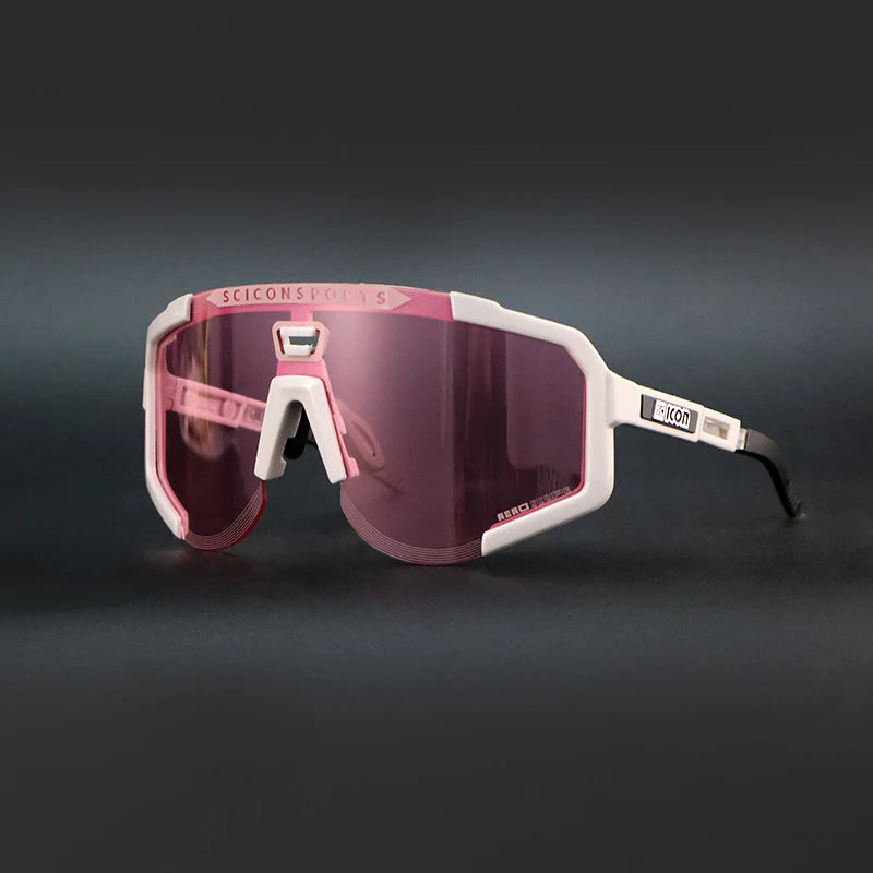 SCICON AEROSCOPE Cycling Glasses - Photochromatic Sports Sunglasses with UV400 for Road Bike & MTB
