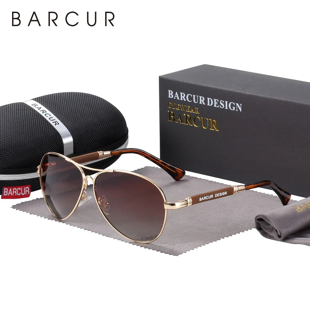 Classic Aviator Sunglasses Polarized UV400 Mirrored Gradient Lenses