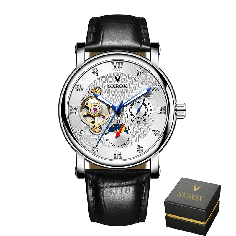 SKROX Moon Phase Tourbillon Automatic Movement
