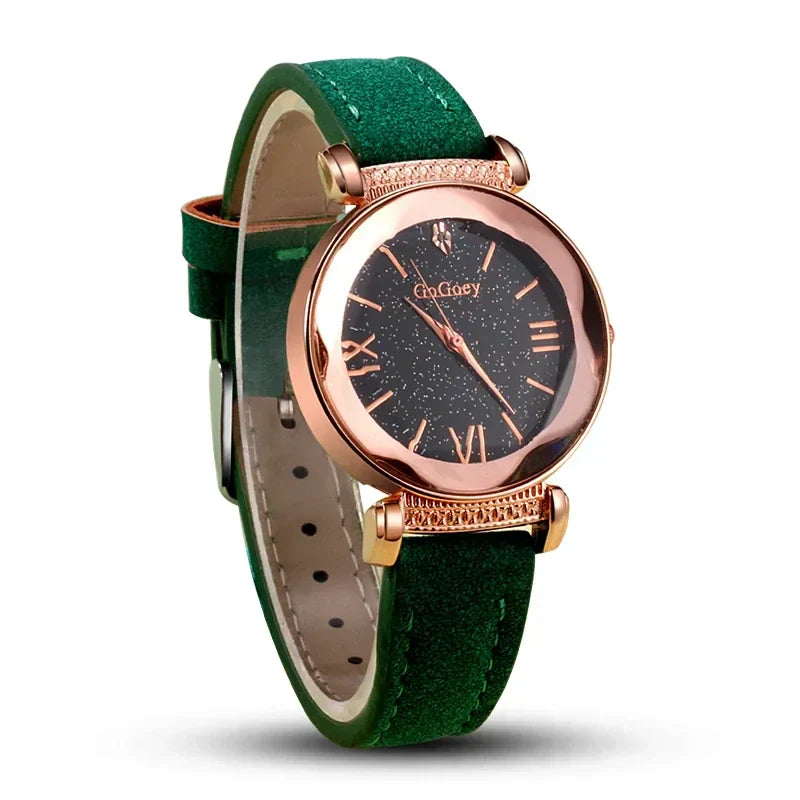 Starry Sky Quartz Watch for Women – Elegant Ladies Watch, Montre Femme, Reloj Mujer, Horloges Women, Relógio Feminino