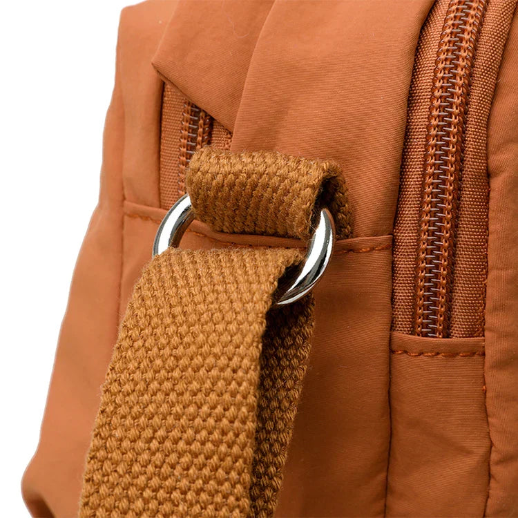Stilvolle Crossbody Handtasche Nylon mit Reißverschluss mit