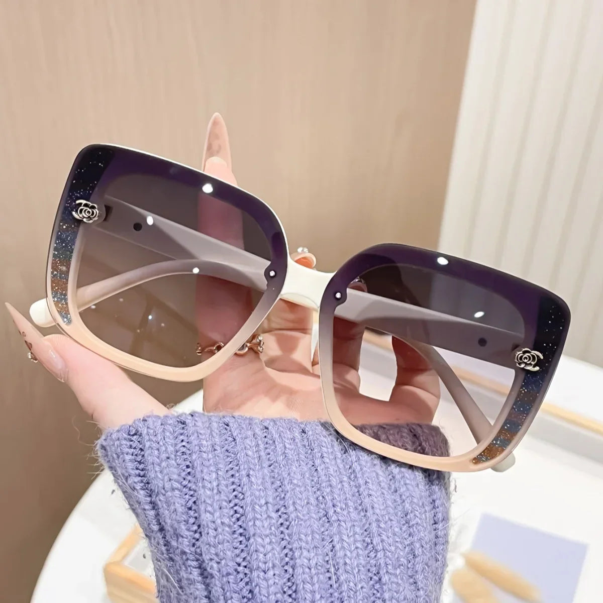 Modern Square Sunglasses PC UV400