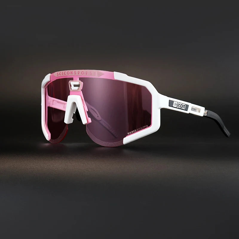 SCICON AEROSCOPE Cycling Glasses - Photochromatic Sports Sunglasses with UV400 for Road Bike & MTB