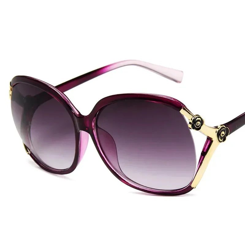 Sportliche Sonnenbrille Cat-Eye PC UV400 Spiegelglas Verlaufsglas