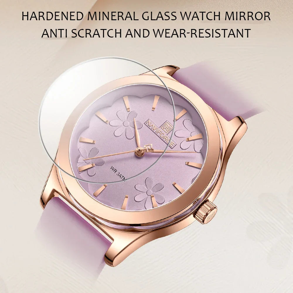 Elegante Damen Armbanduhr Analog Quarz wasserbeständig