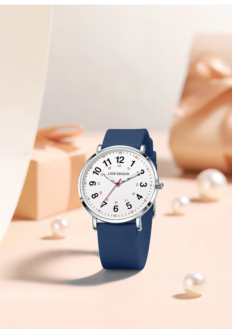 Elegante Damen Armbanduhr Analog Quarz wasserbeständig