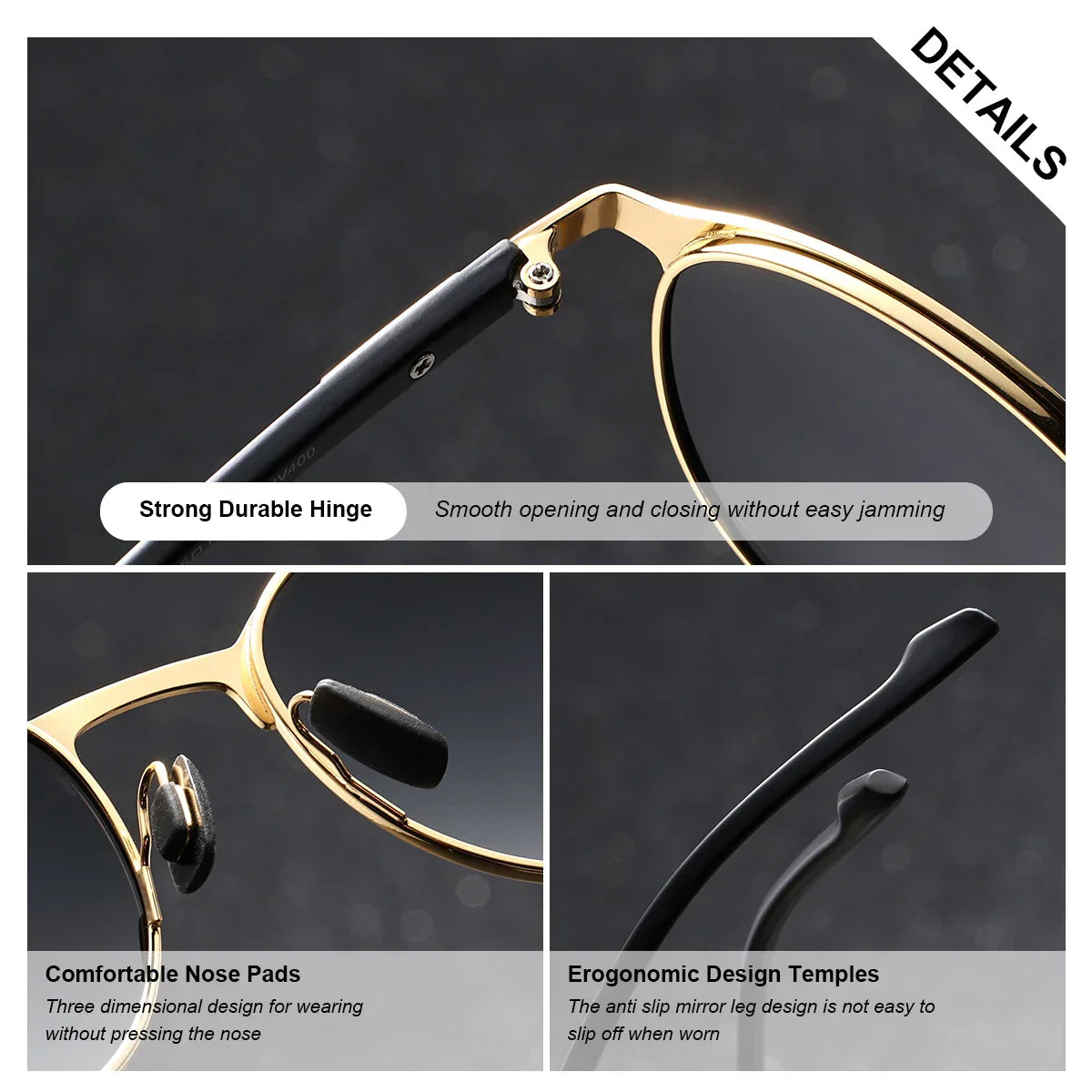 Trendy Sunglasses Metal Polarized UV400