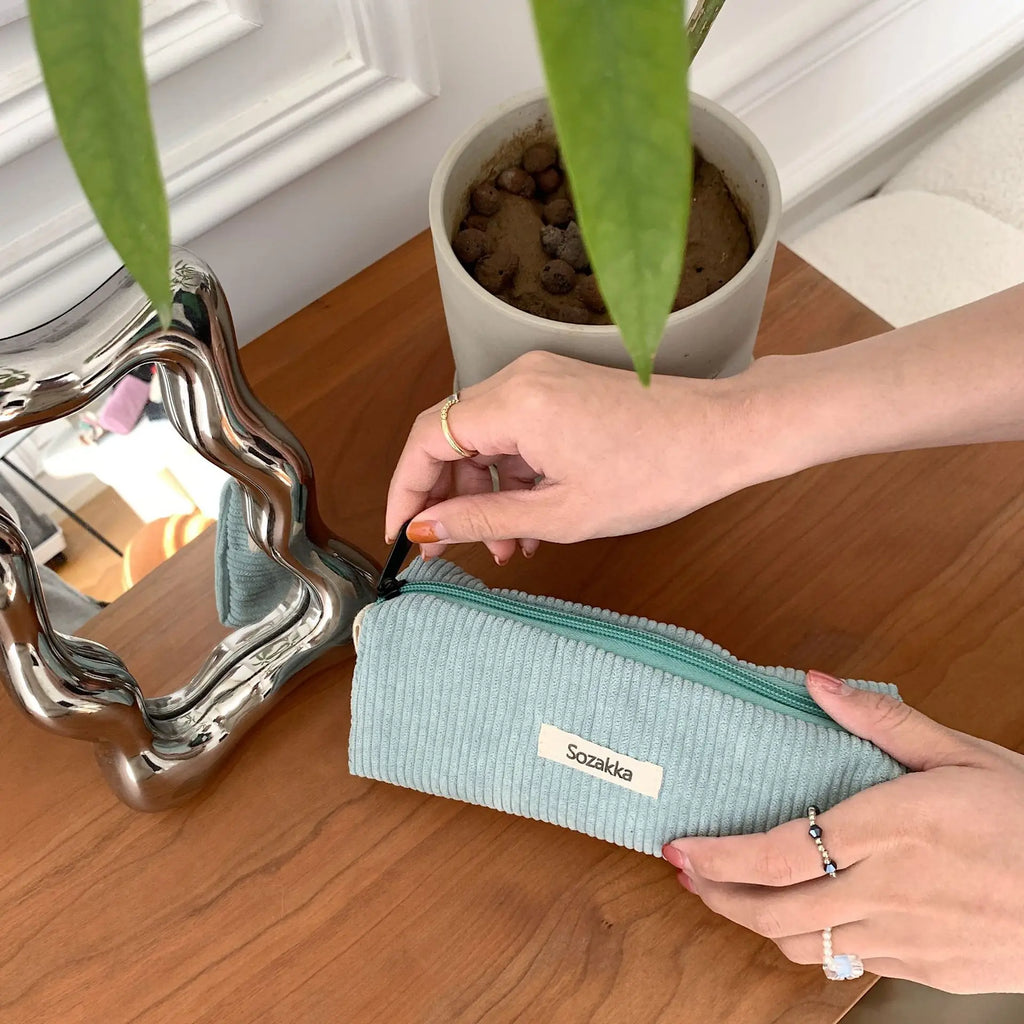 Elegante Clutch Lederoptik mit Reißverschluss