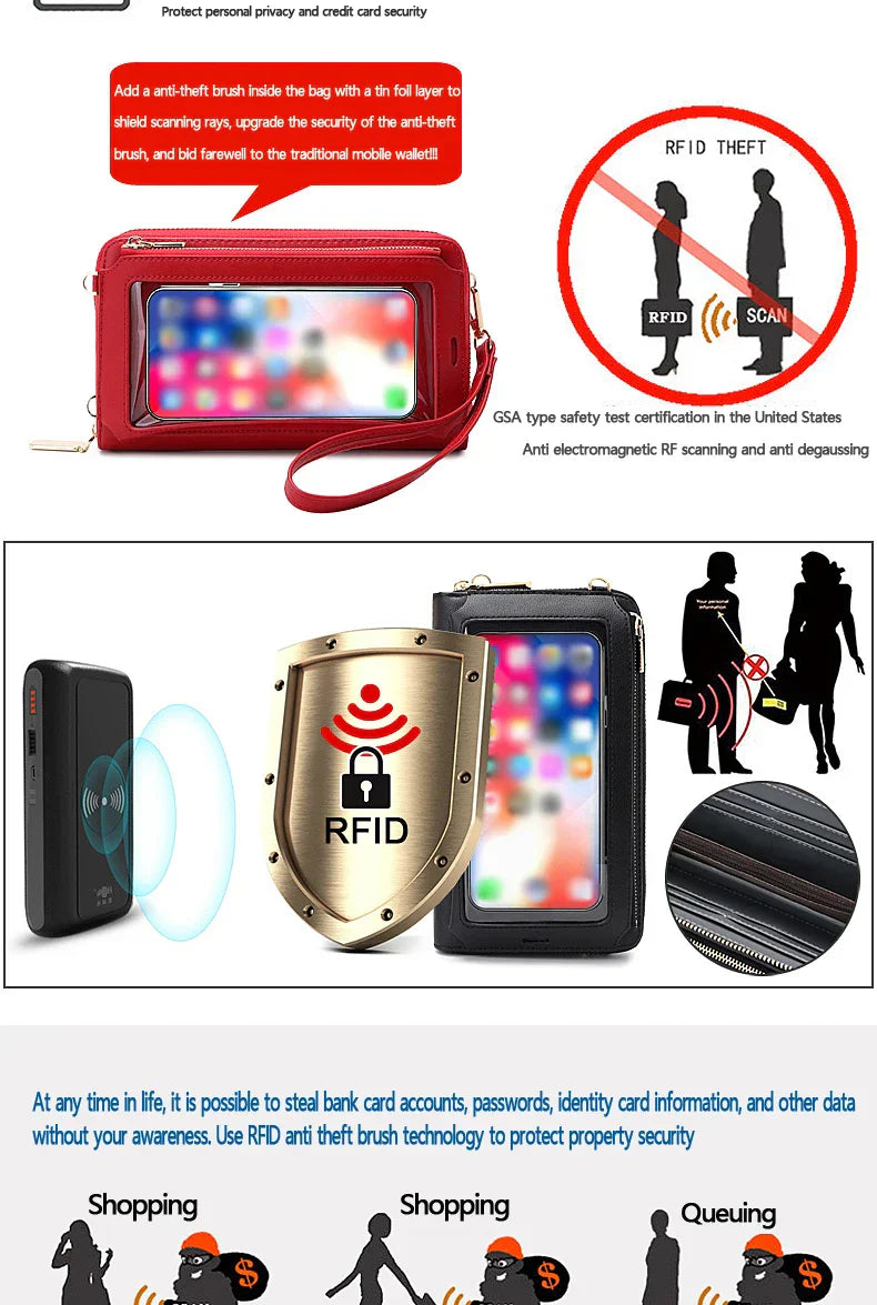 Kompakte Crossbody Handtasche Lederoptik mit Reißverschluss mit