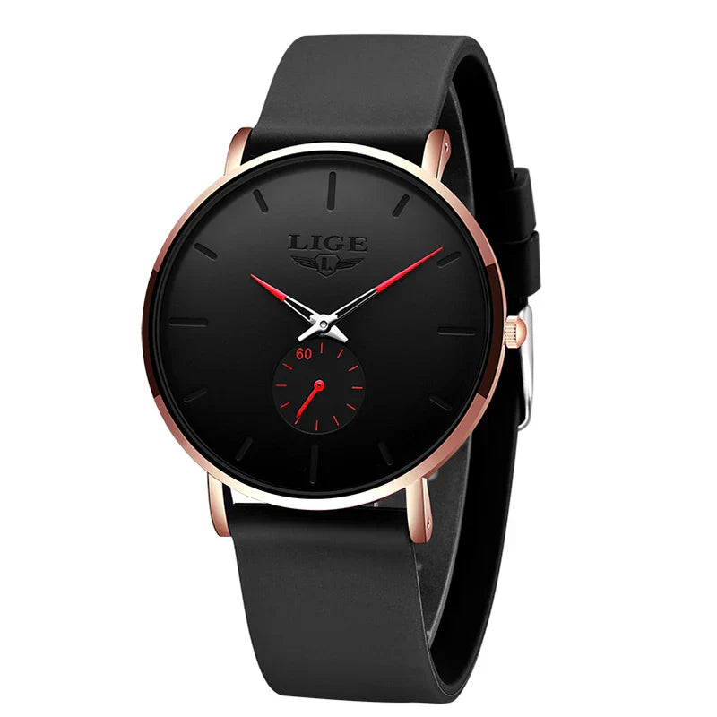 Minimalistische Damen Armbanduhr Edelstahl Analog Quarz wasserbeständig