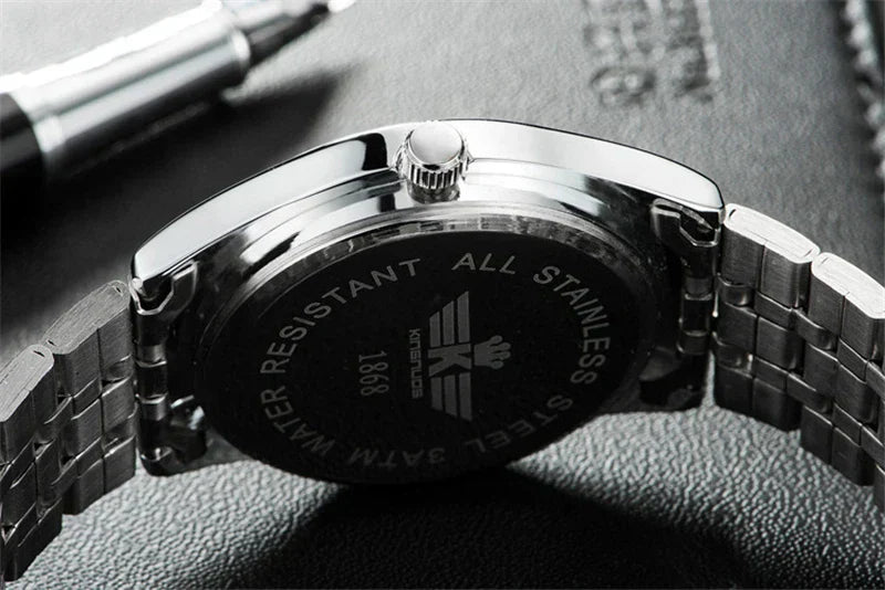 Luxus Herren-Armbanduhr 2022 – Edelstahlband, Wasserdicht, Business Uhren für Männer | Relogio Masculino