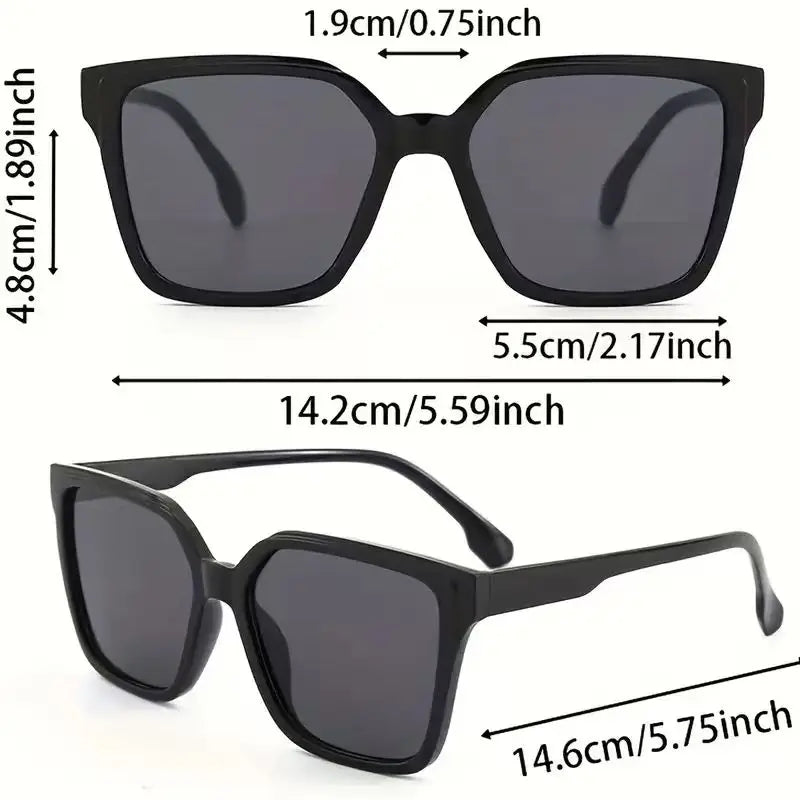 Minimalistische Sonnenbrille Oversize PC