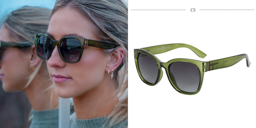 Elegant Cat-Eye Polarized UV400 Sunglasses