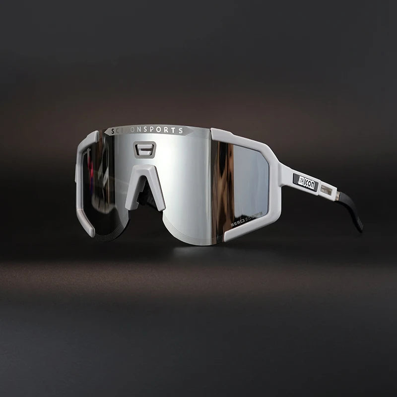 SCICON AEROSCOPE Cycling Glasses - Photochromatic Sports Sunglasses with UV400 for Road Bike & MTB
