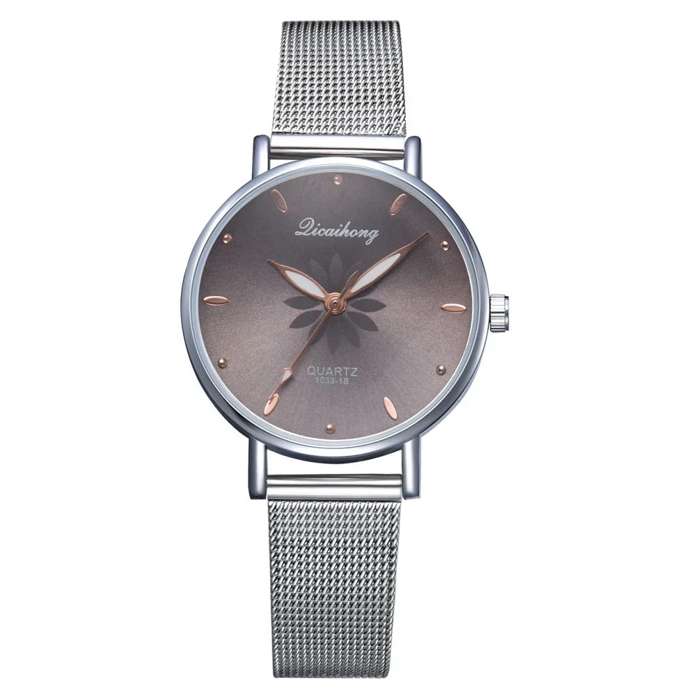 Damen Armbanduhr – Elegante Quarzuhr aus Edelstahl in Silber | Stilvoll & Alltagstauglich