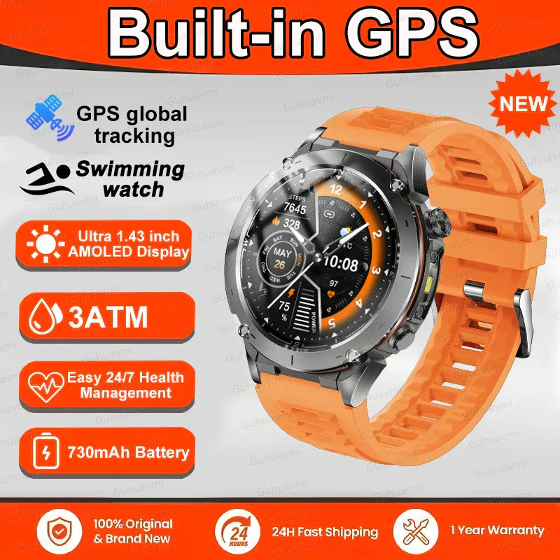 New T-Rex 3 GPS Smart Watch