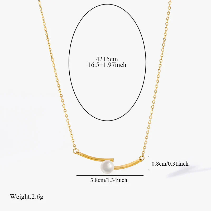 EILIECK 316L Stainless Steel Geometric Colorful Crystal Zirconia Pendant Necklace For Women Fashion Neck Chain Jewelry Gift