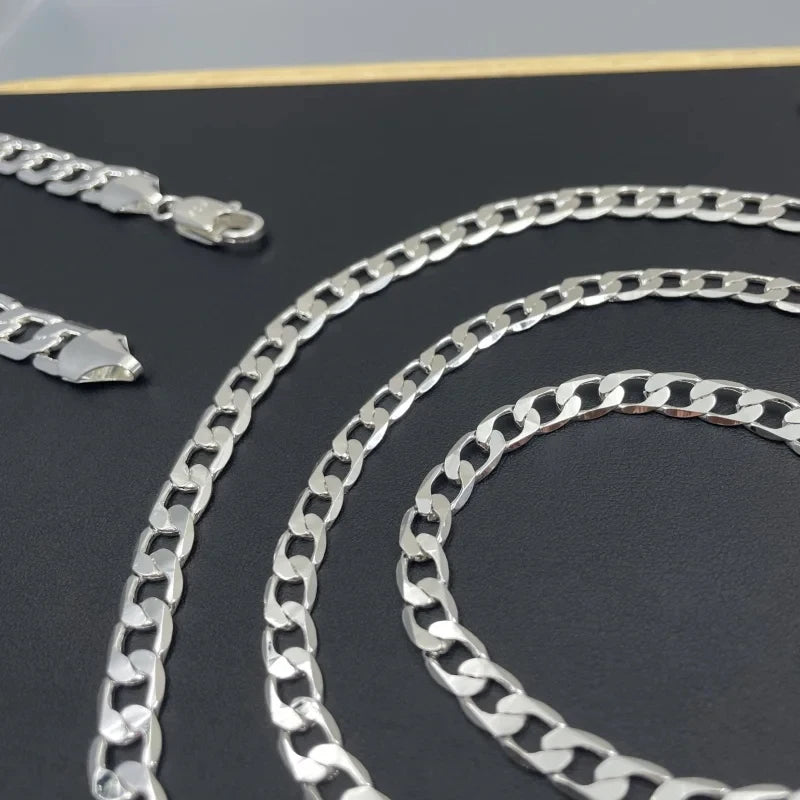 925 Sterling Silber Halskette für Damen & Herren