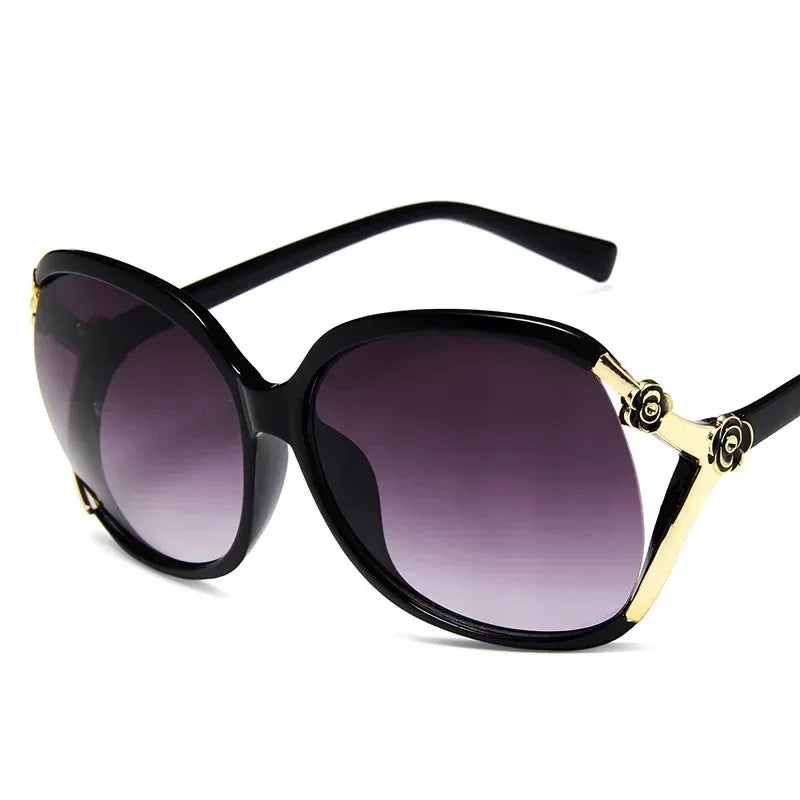 Sportliche Sonnenbrille Cat-Eye PC UV400 Spiegelglas Verlaufsglas