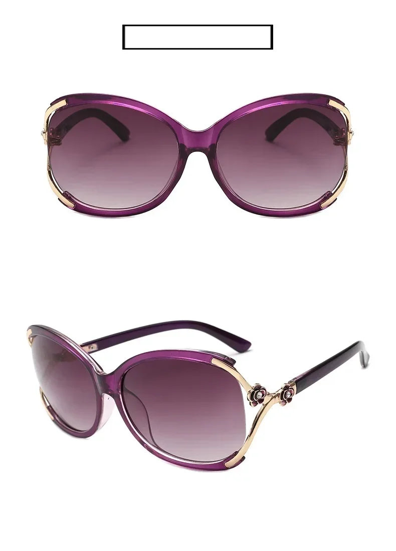 Sportliche Sonnenbrille Cat-Eye PC UV400 Spiegelglas Verlaufsglas
