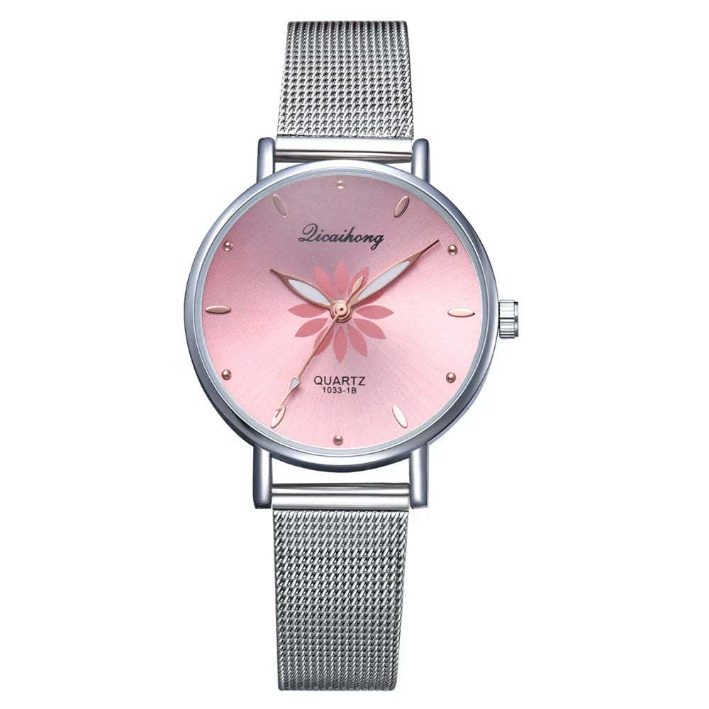 Damen Armbanduhr – Elegante Quarzuhr aus Edelstahl in Silber | Stilvoll & Alltagstauglich