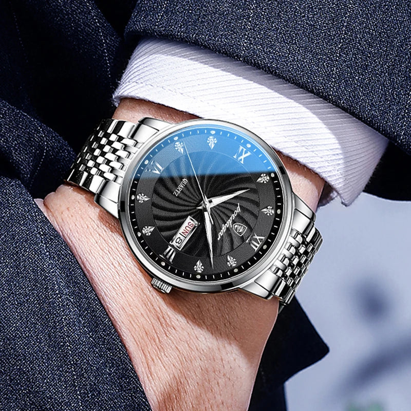 POEDAGAR Luxury Brand Men's Watch Waterproof