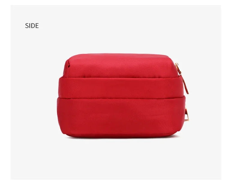 Kompakte Crossbody Handtasche Lederoptik mit Reißverschluss mit