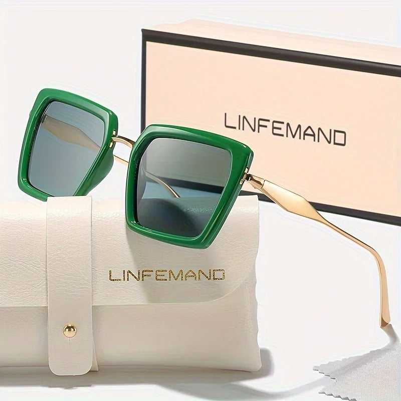 Modern Square PC UV400 Gradient Sunglasses