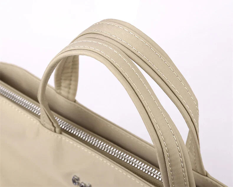 Stilvolle Shopper Lederoptik mit Reißverschluss mit Innenfächern
