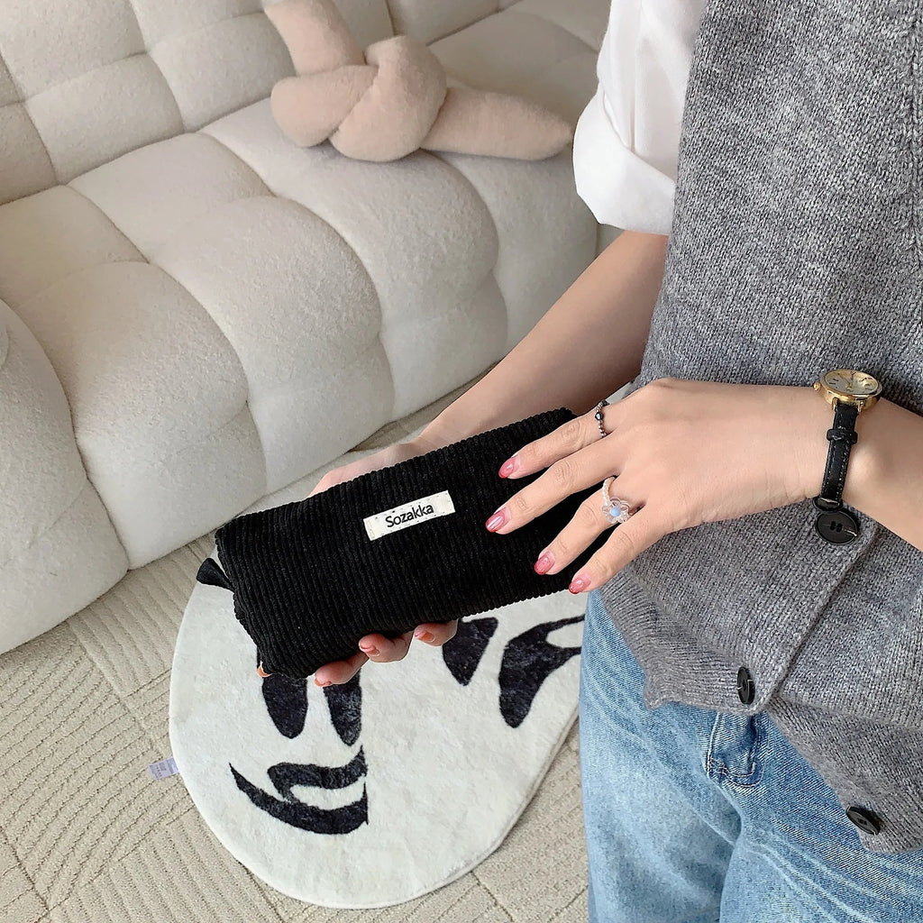Elegante Clutch Lederoptik mit Reißverschluss