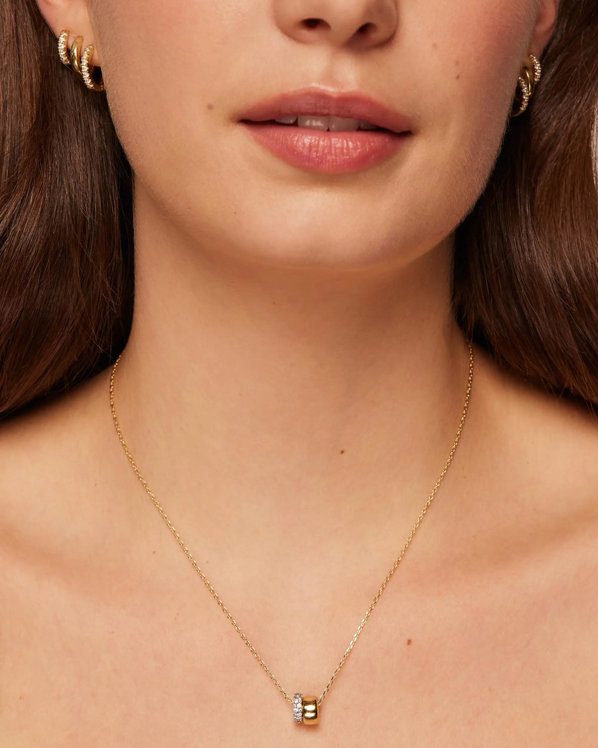 Ruby Necklace · Gold Plated
