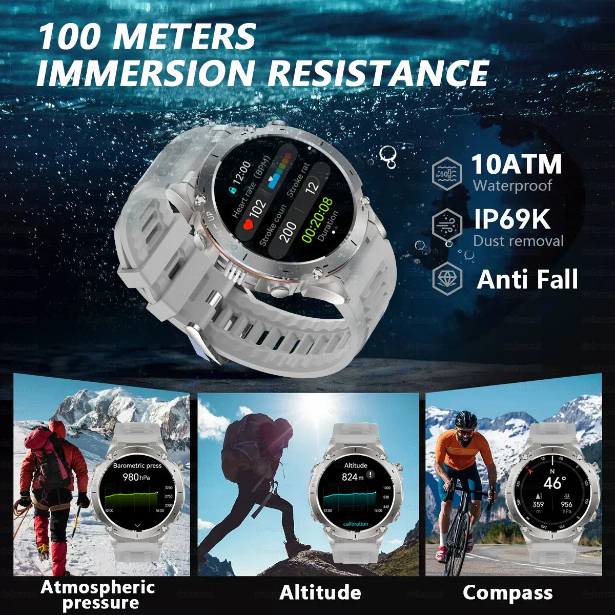 New T-Rex 3 GPS Smart Watch